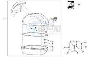 Scarabeo 100 4T e3 drawing Top box