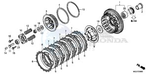 CB500XAE CB500X ABS UK - (E) drawing CLUTCH