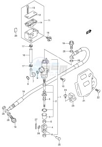 DR-Z400 (E1) drawing REAR MASTER CYLINDER