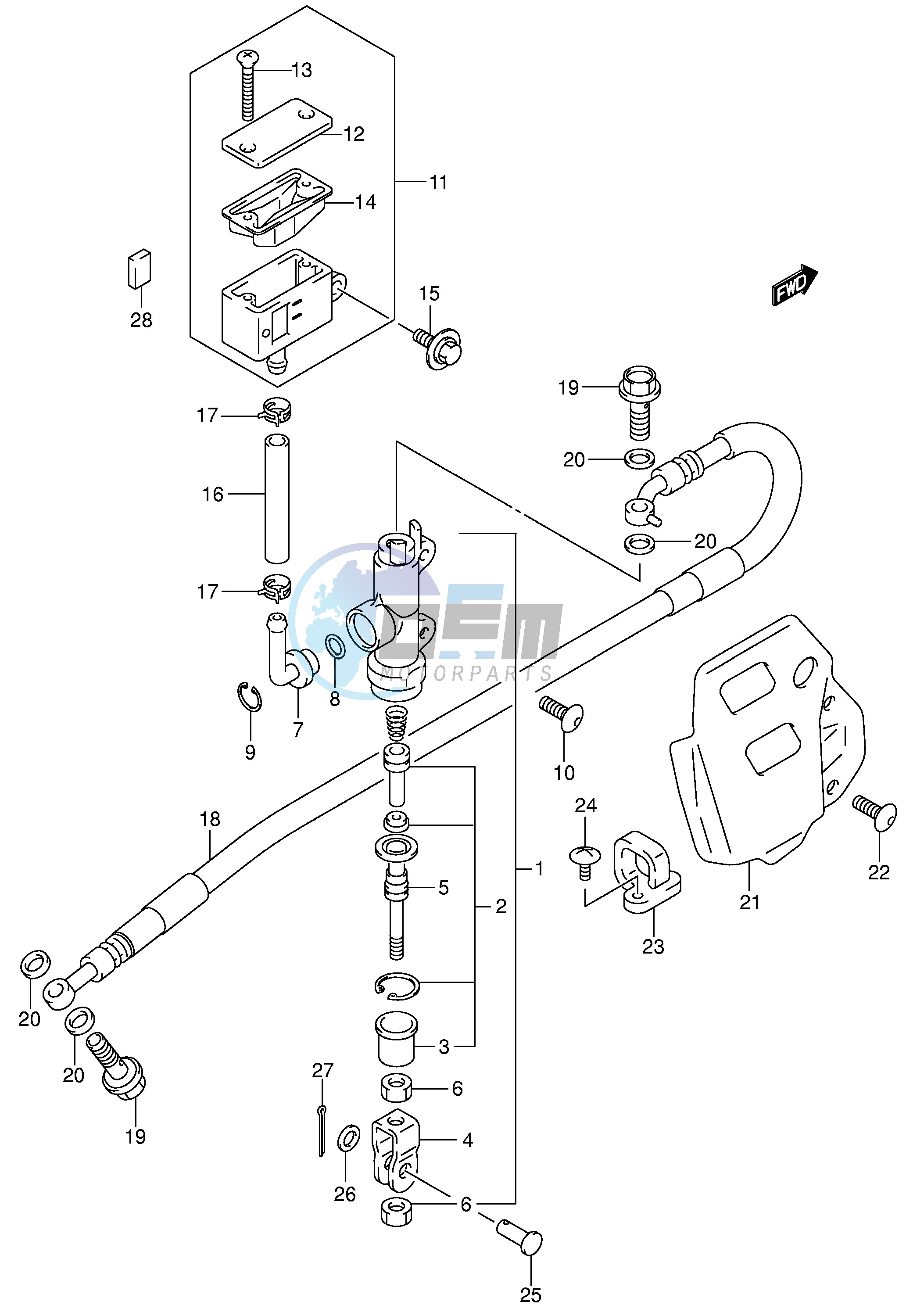 REAR MASTER CYLINDER