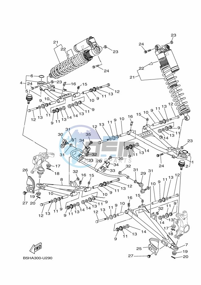 FRONT SUSPENSION & WHEEL