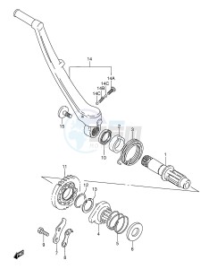 RMX250 (E1) drawing KICK STARTER