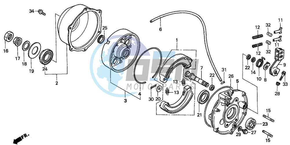 REAR BRAKE PANEL