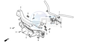 PK50M drawing HANDLE PIPE/HANDLE COVER