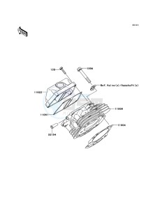 MULE_600 KAF400BBF EU drawing Cylinder Head