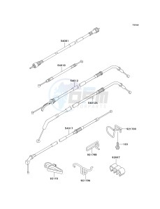 ZX 1100 D [NINJA ZX-11] (D4-D6) [NINJA ZX-11] drawing CABLES