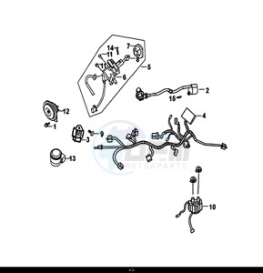 CROX 50 (45Km/h) (AE05WA-EU) (E4) (L8-M0) drawing WIRE HARNESS