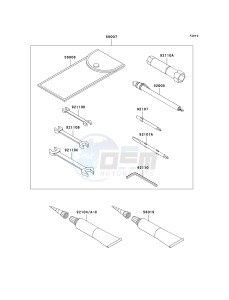 VN 1600 B [VULCAN 1600 MEAN STREAK] (B6F-B8FA) B8F drawing OWNERS TOOLS