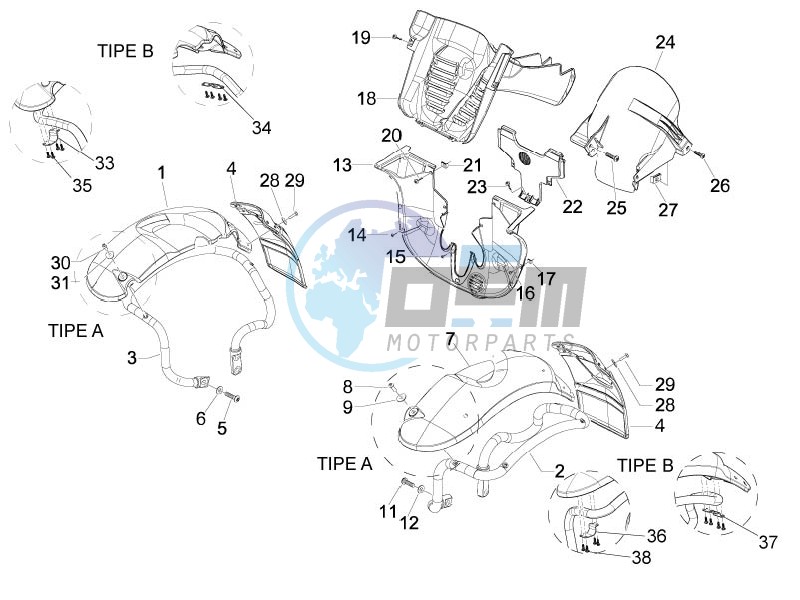 Wheel housing - Mudguard