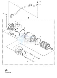 YZF-R1M 998 R2 (2KS7) drawing STARTING MOTOR