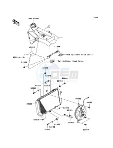 Z750_ABS ZR750M8F GB XX (EU ME A(FRICA) drawing Radiator