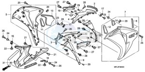 CBR1000RR9 UK - (E / MKH REP) drawing MIDDLE COWL