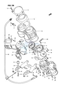 GSX-R750W (E2) drawing SPEEDOMETER (MODEL N P)