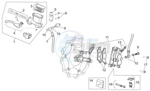 RXV-SXV 450-550 drawing Front brake system I