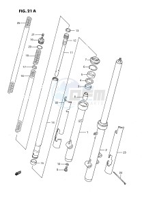 RM80 (E24) drawing FRONT FORK (MODEL K)