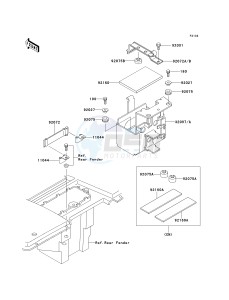 KLF 300 B [BAYOU 300] (B10-B14) [BAYOU 300] drawing BATTERY CASE