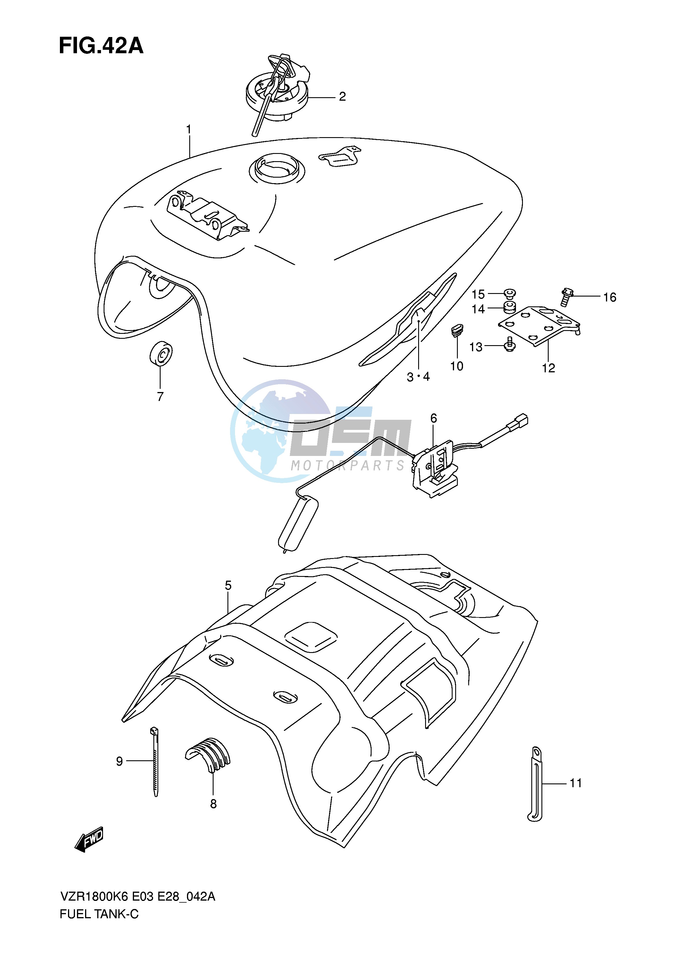 FUEL TANK (VZR1800ZK7 ZK8 ZK9)