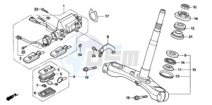 NSS250X FORZA X drawing STEERING STEM