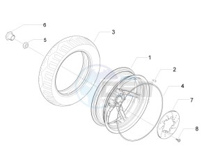 Runner 50 Pure Jet drawing Rear Wheel