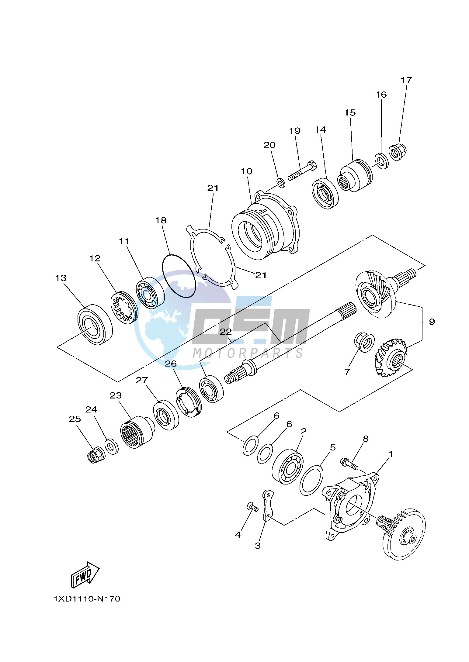 MIDDLE DRIVE GEAR