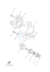 YFZ450R YFZ450RSF YFZ450R SPECIAL EDITION (1TDJ) drawing WATER PUMP