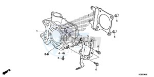 SH125SE SH125S UK - (E) drawing CYLINDER