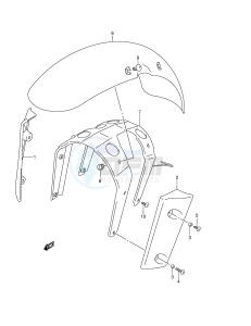 VZ800 (E3-E28) MARAUDER drawing FRONT FENDER