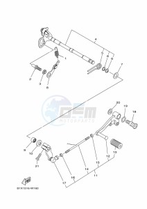 YZF320-A YZF-R3 (B2XG) drawing SHIFT SHAFT