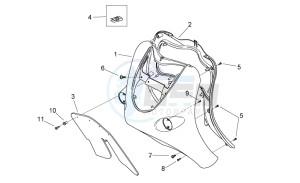 Mojito custom 50 2t (eng. piaggio) drawing Front body II