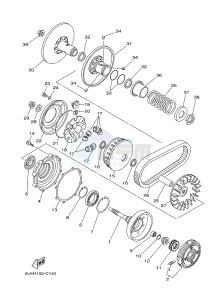 YFM350FWA GRIZZLY 350 4WD (1SG2) drawing CLUTCH