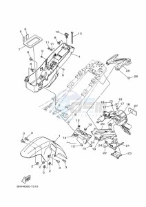 MT-07 MTN690 (BATS) drawing FENDER