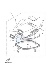 6DMHS drawing TOP-COWLING