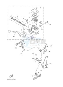 FZ8-S FZ8 FAZER 800 (4P2K 4P2L 4P2M) drawing FRONT MASTER CYLINDER