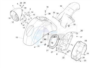 GTV 300 SEI GIORNI IE E4 ABS (APAC) drawing Wheel housing - Mudguard