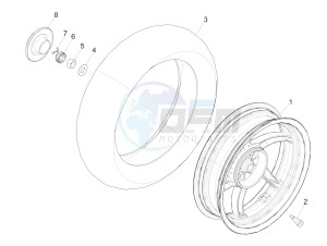 NRG POWER DT 50 drawing Rear wheel