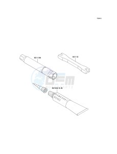 KX 250 T [KX250F] (TF) T6F drawing OWNERS TOOLS