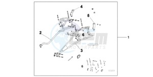 XL700V9 UK - (E / MKH) drawing PANNIER STAY