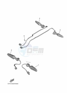 MT-09 MTN890 (B7NJ) drawing FLASHER LIGHT