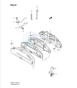 AN650 drawing SPEEDOMETER (AN650L1 E19)