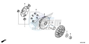 SH125DE SH125D UK - (E) drawing DRIVE FACE