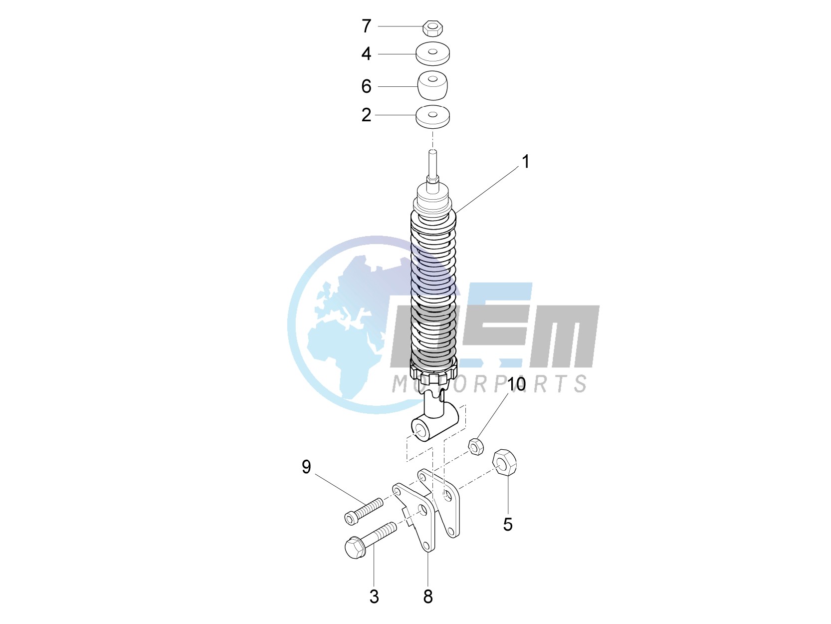 Rear suspension - Shock absorber/s