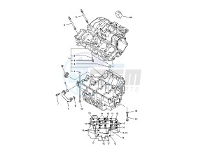 FZ1 FAZER 1000 drawing CRANKCASE