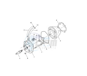 YQ AEROX 50 drawing CYLINDER AND HEAD