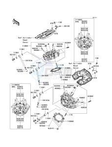 VN 2000 H [VULCAN 2000 CLASSIC] (8F-9F) 0H9F drawing CYLINDER HEAD