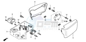 GL1500C drawing SIDE COVER