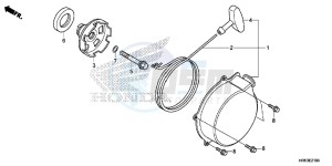 TRX500FM5F TRX500FM Europe Direct - (ED) drawing RECOIL STARTER