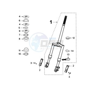 VIVA N drawing FRONT FORK / STEERINGHEAD