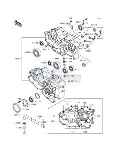 KLF 400 B [BAYOU 400 4X4] (B1-B3) [BAYOU 400 4X4] drawing CRANKCASE