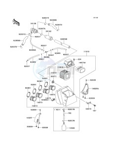 KZ 1000 P [POLICE 1000] (P20-P24) [POLICE 1000] drawing AIR CLEANER