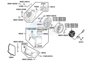 PEOPLE S 50 4T from 05-2009 drawing Fan Cover - Generator